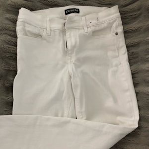 Express - White straight leg jeans